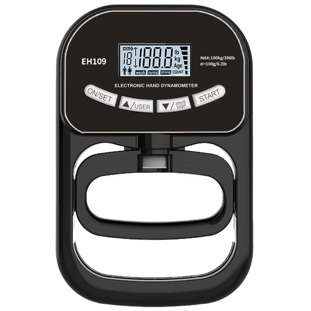 Digital Hand Dynamometer Hand Grip Strength Trainer 120Kg/264Lbs Grip Strengthener Hand Grip Strength Tester for Home School Use