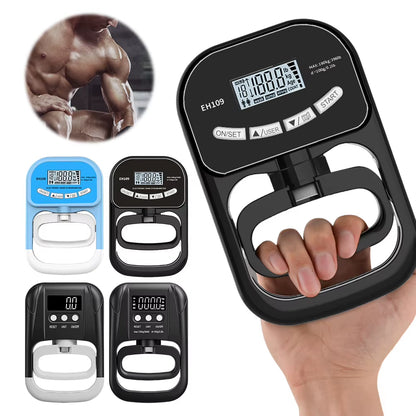 Digital Hand Dynamometer Hand Grip Strength Trainer 120Kg/264Lbs Grip Strengthener Hand Grip Strength Tester for Home School Use